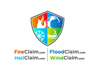FireClaim.com/FloodClaim.com/HailClaim.com/WindClaim.com logo design by torresace
