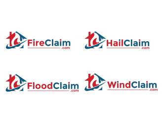 FireClaim.com/FloodClaim.com/HailClaim.com/WindClaim.com logo design by pakderisher