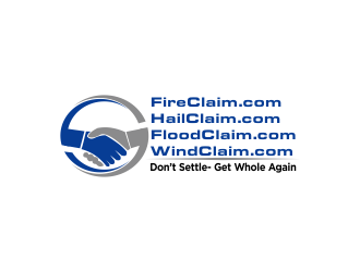 FireClaim.com/FloodClaim.com/HailClaim.com/WindClaim.com logo design by Greenlight