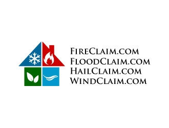 FireClaim.com/FloodClaim.com/HailClaim.com/WindClaim.com logo design by J0s3Ph