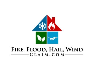 FireClaim.com/FloodClaim.com/HailClaim.com/WindClaim.com logo design by J0s3Ph
