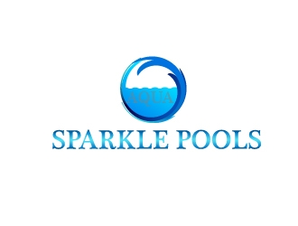 Aqua Sparkle Pools logo design by empatlapan