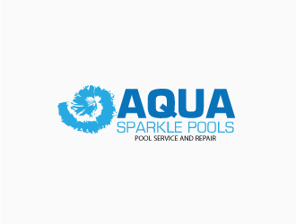Aqua Sparkle Pools logo design by artleo