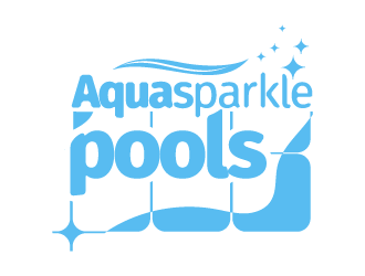 Aqua Sparkle Pools logo design by hwkomp