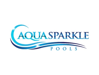 Aqua Sparkle Pools logo design by usef44