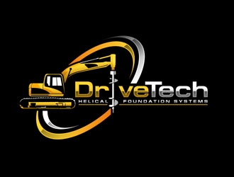DriveTech Helical Foundation Systems logo design by DreamLogoDesign