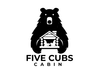 Five Cubs Cabin logo design by mawanmalvin