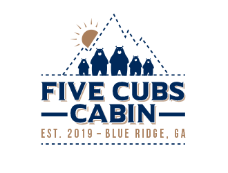 Five Cubs Cabin logo design by BeDesign