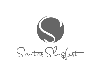 Santas Slugfest logo design by BlessedArt