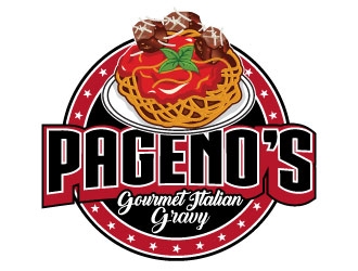 Pagenos Gourmet Italian Gravy logo design by Suvendu
