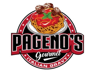 Pagenos Gourmet Italian Gravy logo design by Suvendu