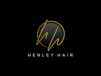Henley Hair  logo design by jm77788