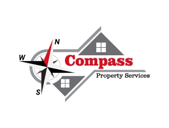 Compass Property Services logo design by az_studi0