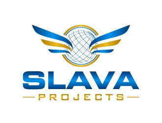 SLAVA Projects logo design by LogOExperT