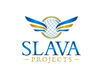 SLAVA Projects logo design by LogOExperT