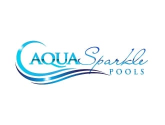 Aqua Sparkle Pools logo design by usef44