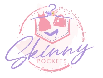 Skinny Pockets logo design by jaize