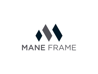m mane frame logo design by p0peye