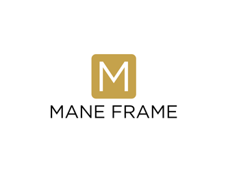 m mane frame logo design by johana