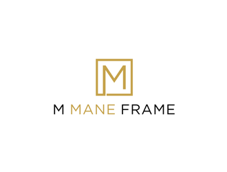 m mane frame logo design by johana