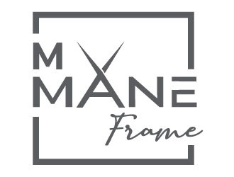 m mane frame logo design by MonkDesign