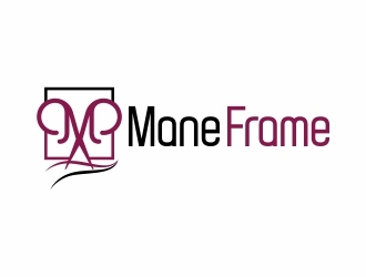 m mane frame logo design by adwebicon