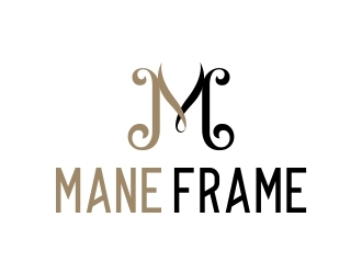 m mane frame logo design by adwebicon