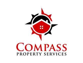 Compass Property Services logo design by lexipej