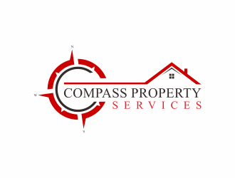Compass Property Services logo design by bombers