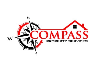 Compass Property Services logo design by daywalker
