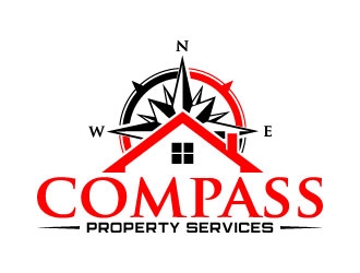 Compass Property Services logo design by daywalker