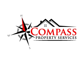 Compass Property Services logo design by LogOExperT