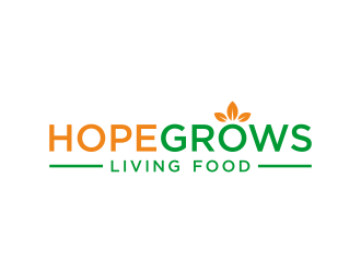 hopegrows living food logo design by p0peye