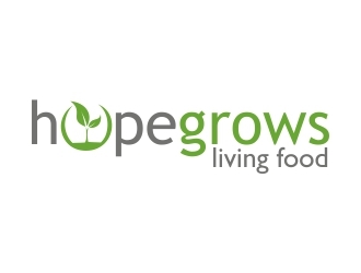 hopegrows living food logo design by ruki