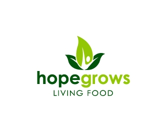 hopegrows living food logo design by Marianne