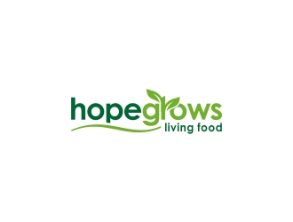 hopegrows living food logo design by CreativeKiller