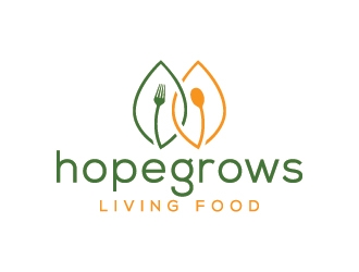 hopegrows living food logo design by Fear
