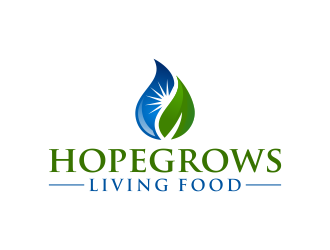 hopegrows living food logo design by ingepro
