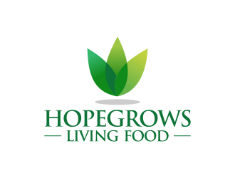 hopegrows living food logo design by ingepro