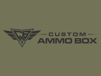 Custom Ammo Box logo design by Cekot_Art