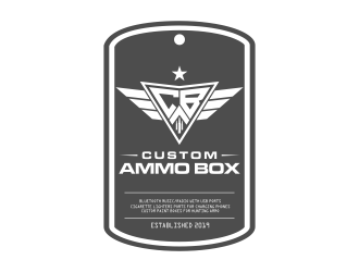 Custom Ammo Box logo design by Cekot_Art