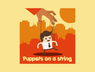 The Dancing Puppets  logo design by czars