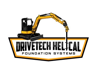 DriveTech Helical Foundation Systems logo design by daywalker
