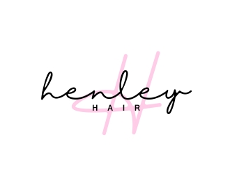 Henley Hair  logo design by Louseven