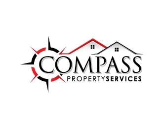 Compass Property Services logo design by REDCROW