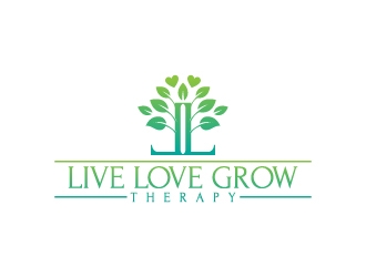 Live Love Grow Therapy logo design by Krafty