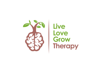 Live Love Grow Therapy logo design by YONK