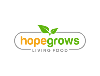 hopegrows living food logo design by Panara