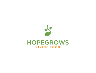 hopegrows living food logo design by kaylee