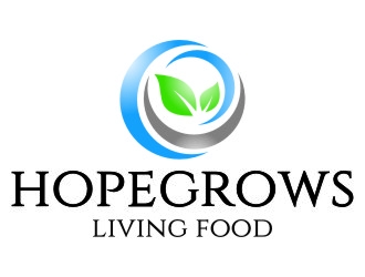 hopegrows living food logo design by jetzu